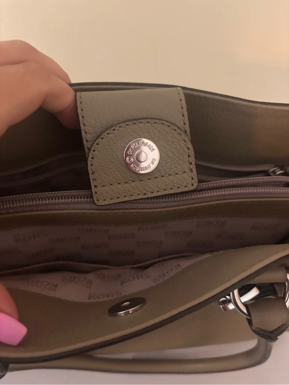 Michael Kors Taupe Leather Bag - Like New
